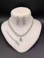 Indian zircon necklace set