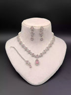 Indian zircon necklace set