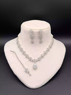 Indian zircon necklace set