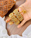 Zircon openable bangle pair