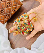 Zircon openable bangle pair