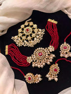 Kundan choker set with jhumar