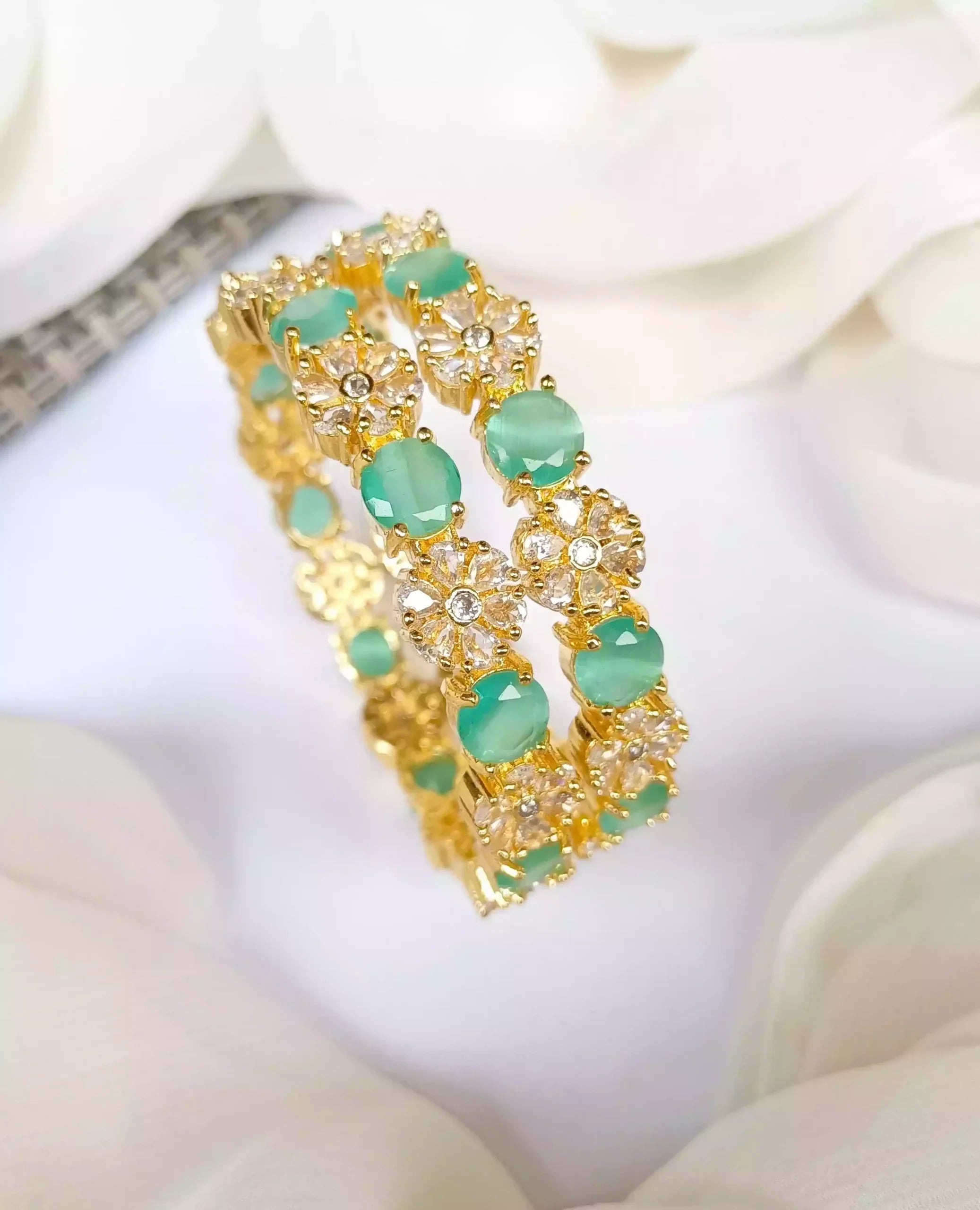American diamond bangle pair