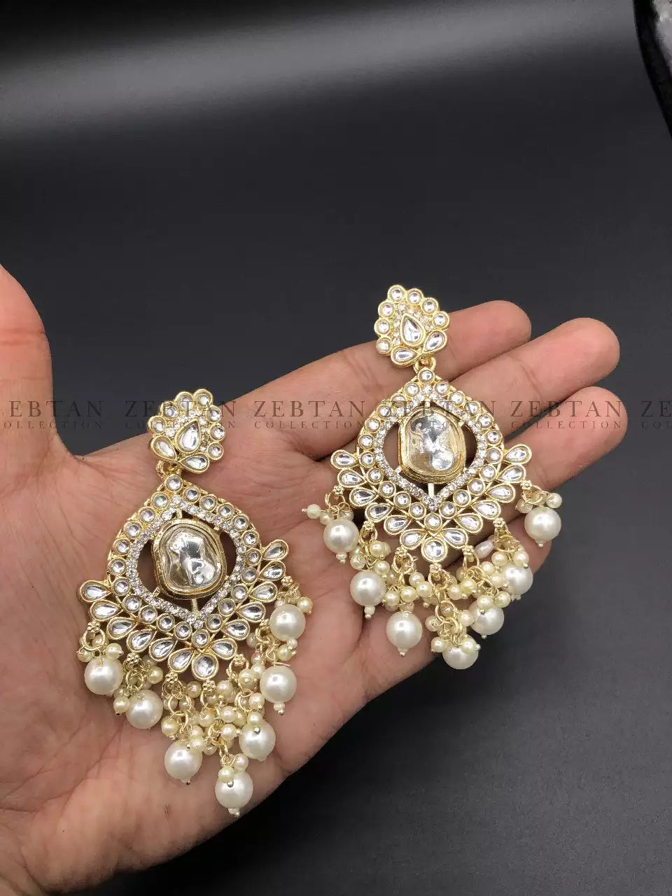 Indian kundan earrings