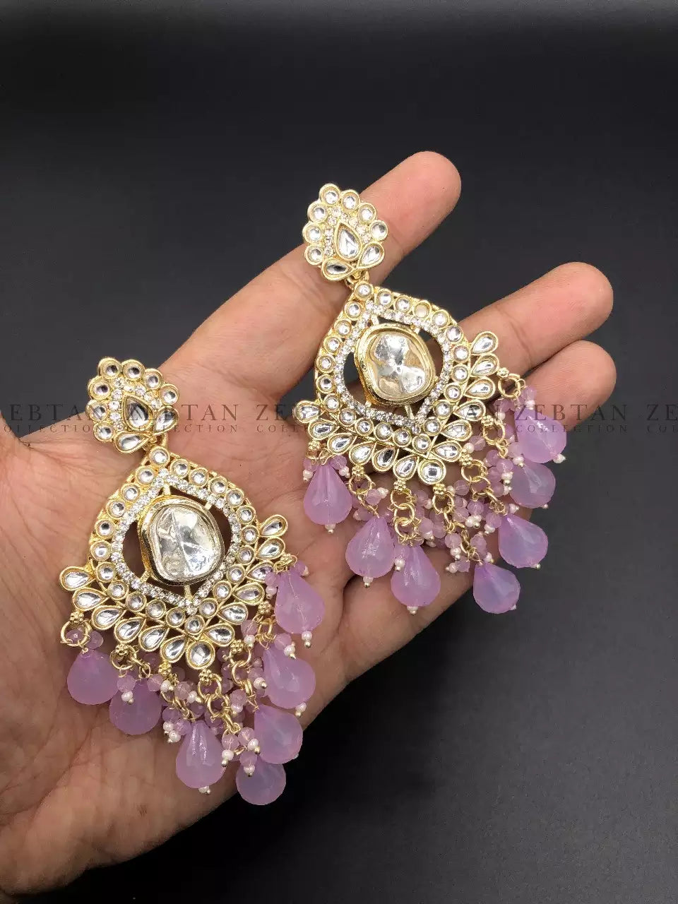 Indian kundan earrings