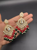 Indian kundan earrings