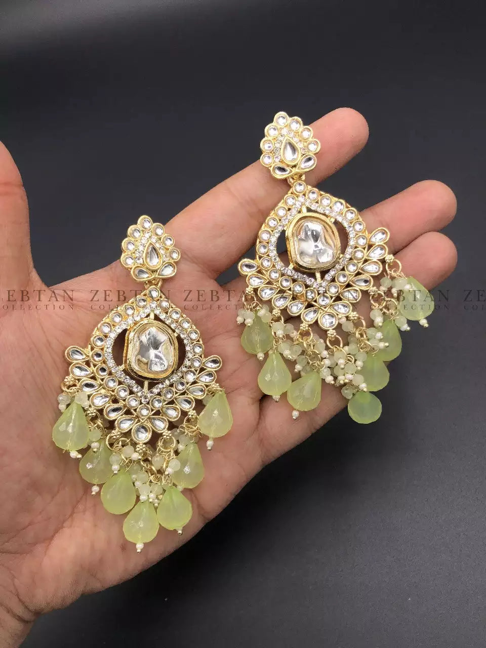 Indian kundan earrings