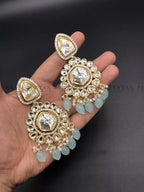 Jaipuri kundan earrings