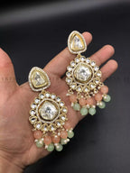 Jaipuri kundan earrings