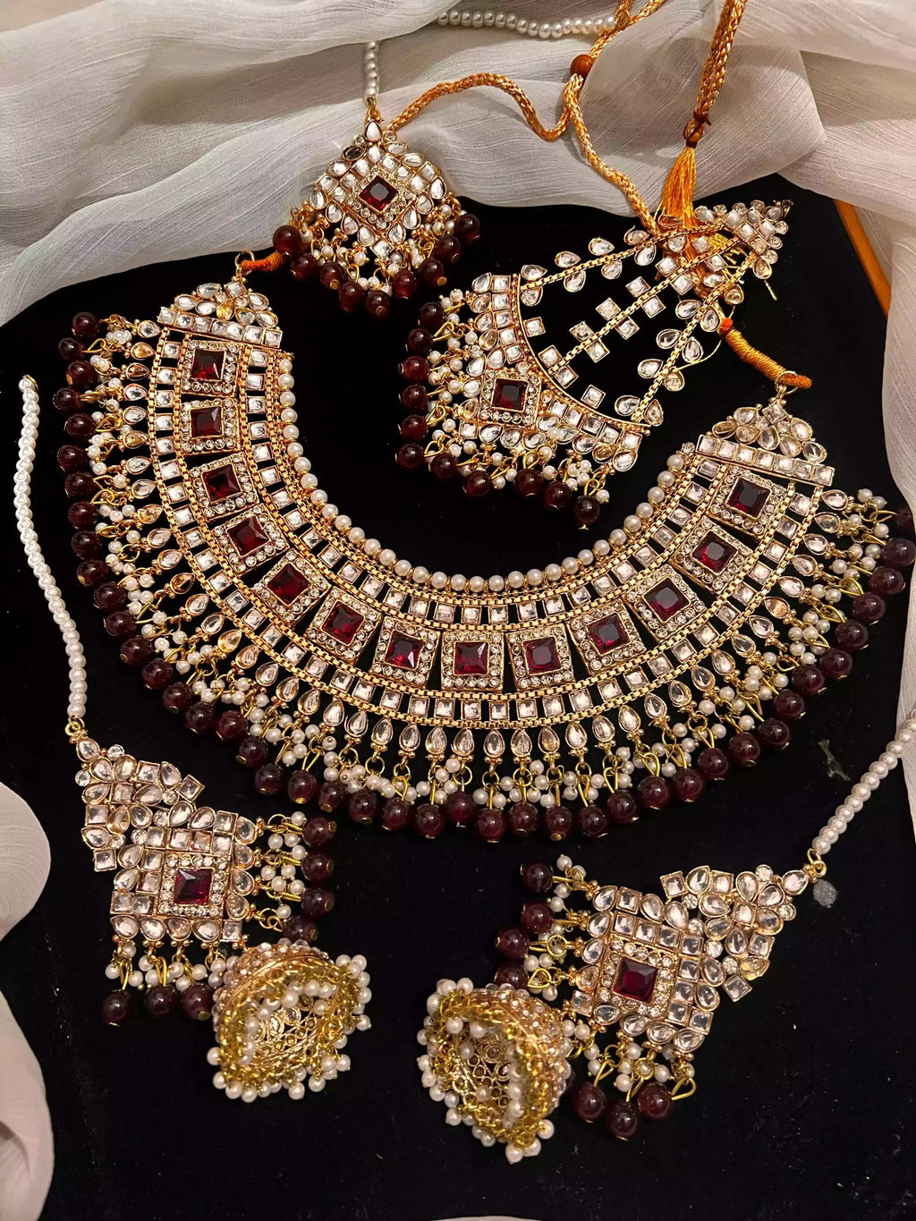 Indian kundan bridal set