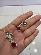 AD zircon pendant set