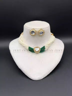 Uncut diamond choker set