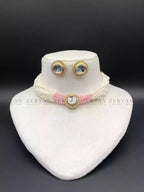 Uncut diamond choker set