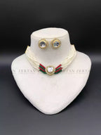 Uncut diamond choker set