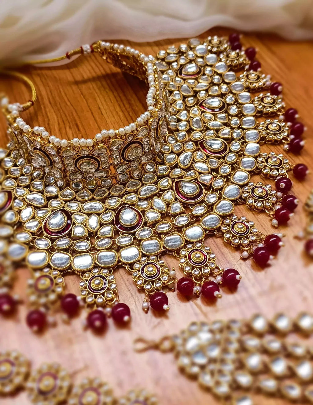Indian kundan complete bridal set