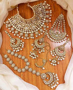 Indian kundan complete bridal set