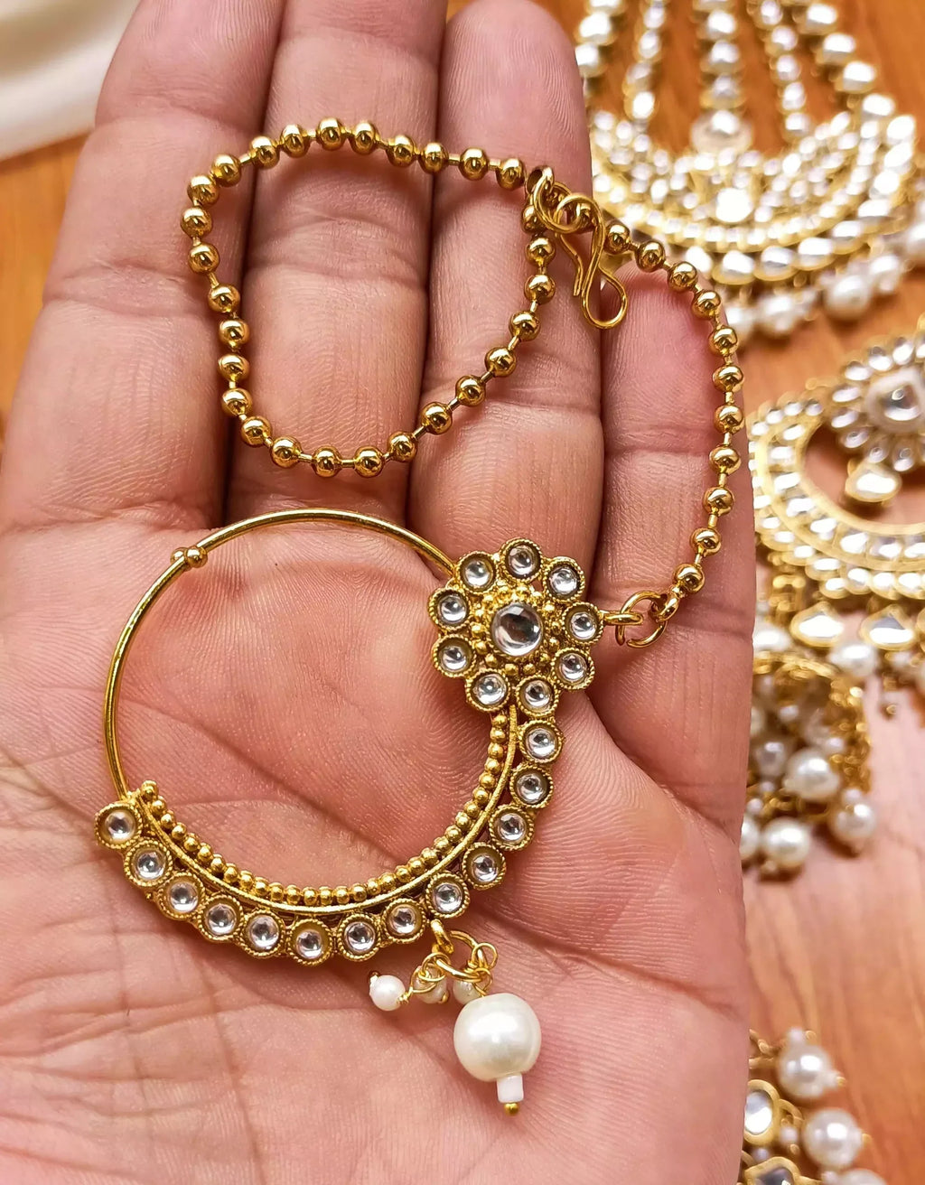 Indian kundan complete bridal set