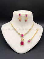 American diamond necklace set