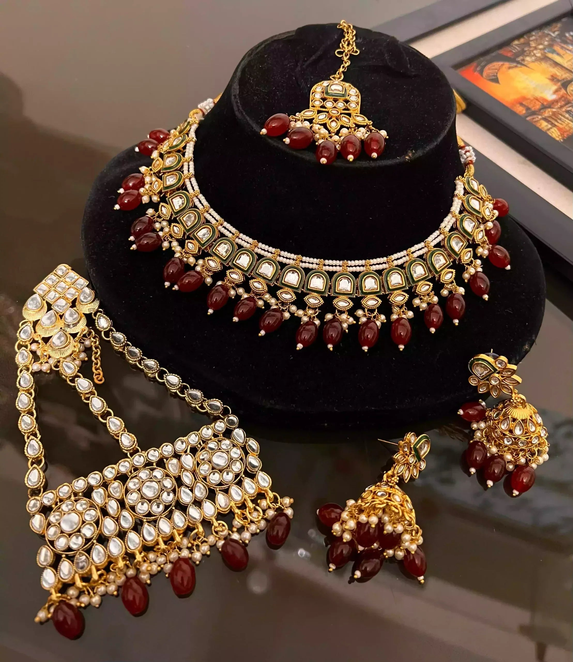 Indian kundan bridal set Main image