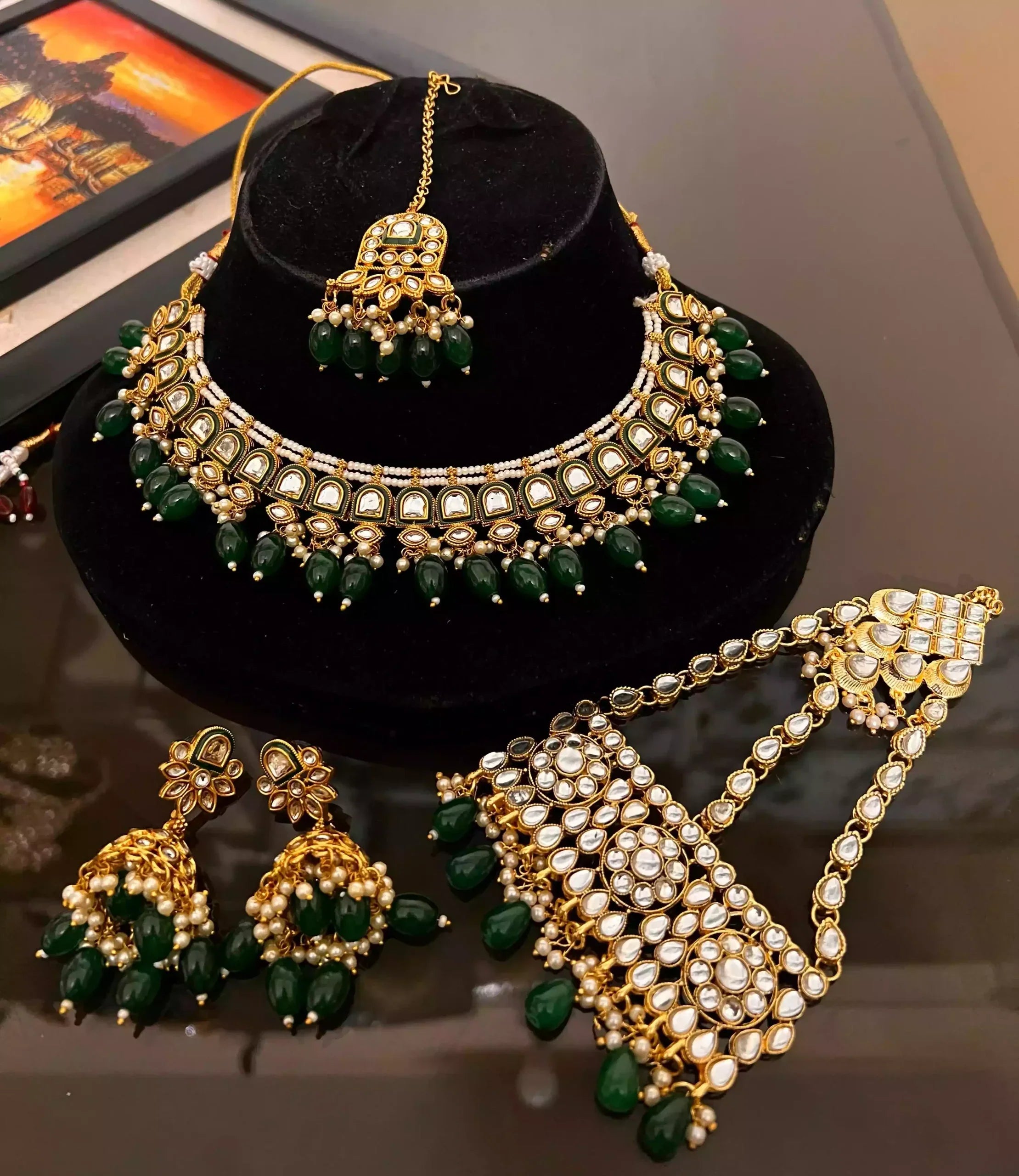 Indian kundan bridal set