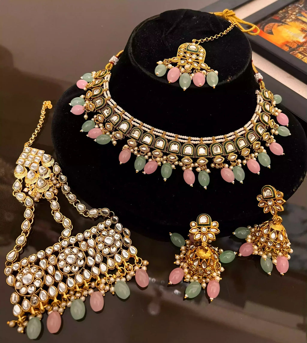 Indian kundan bridal set