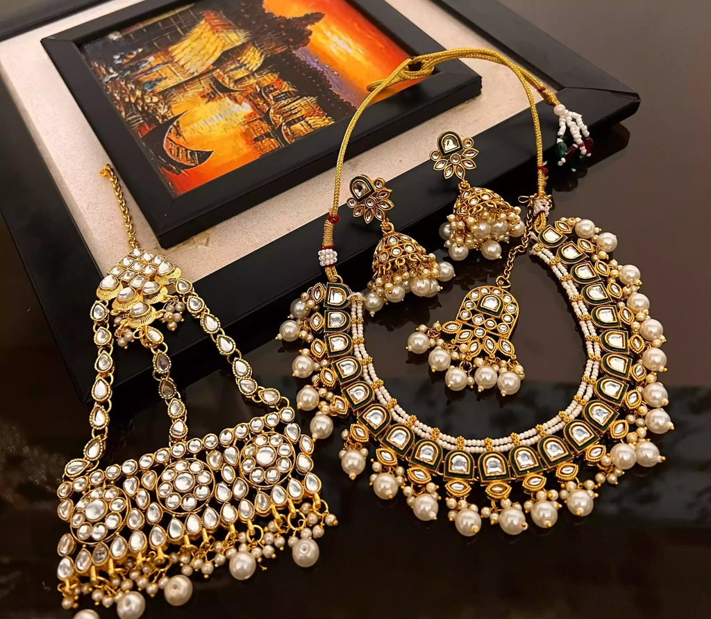 Indian kundan bridal set