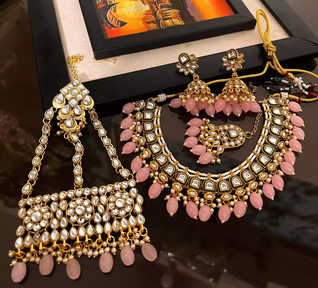 Indian kundan bridal set