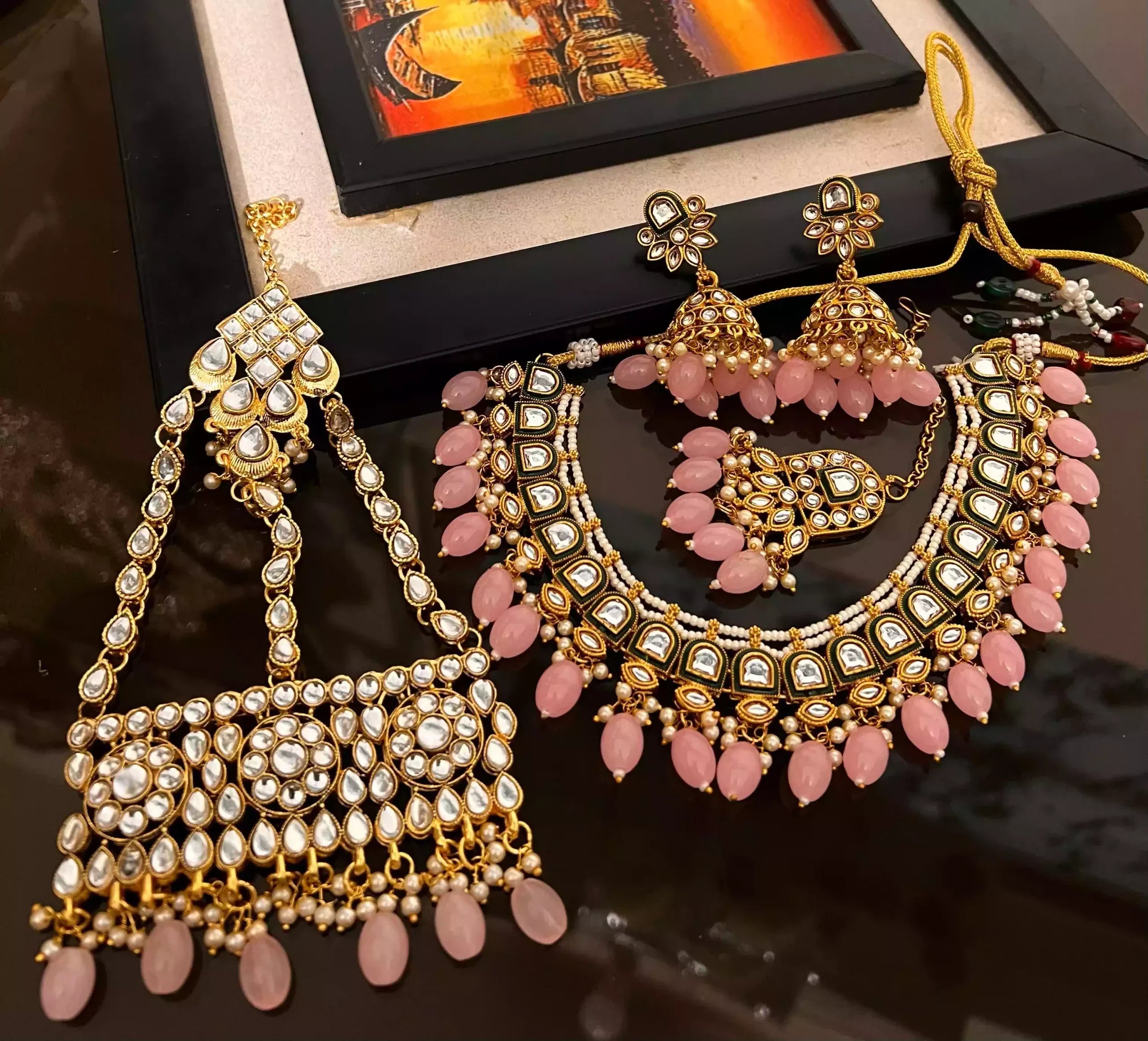 Indian kundan bridal set