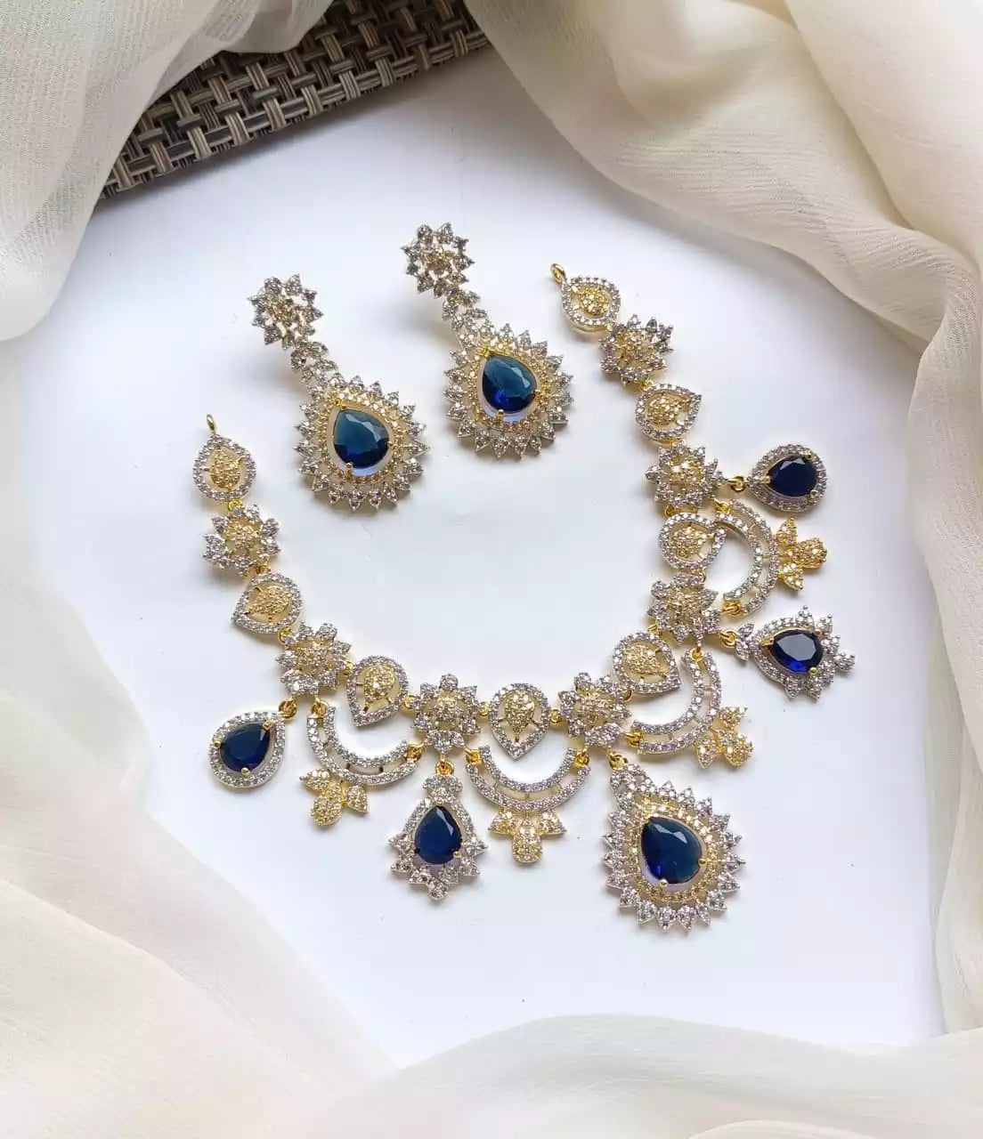 American diamond necklace set