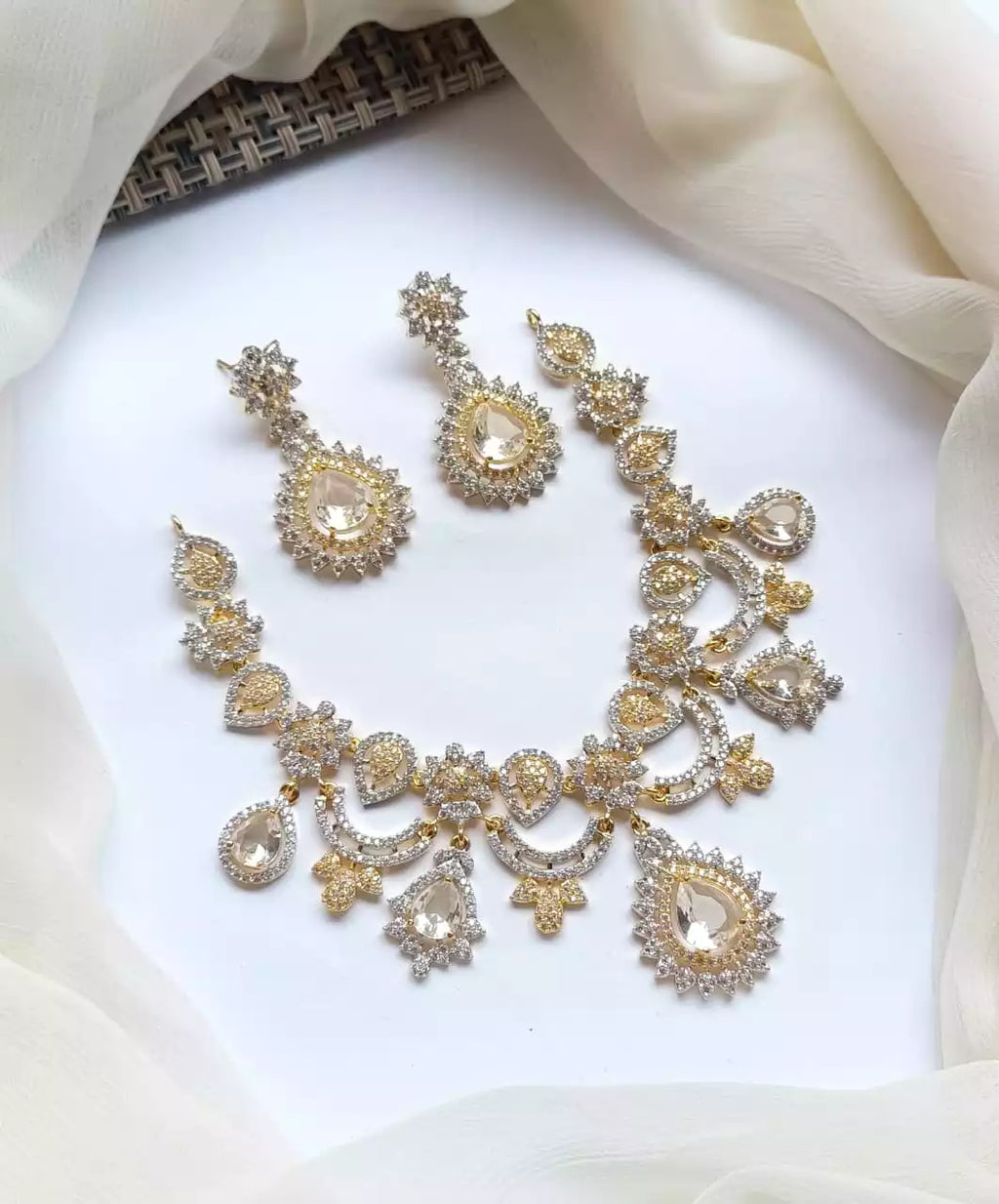 American diamond necklace set