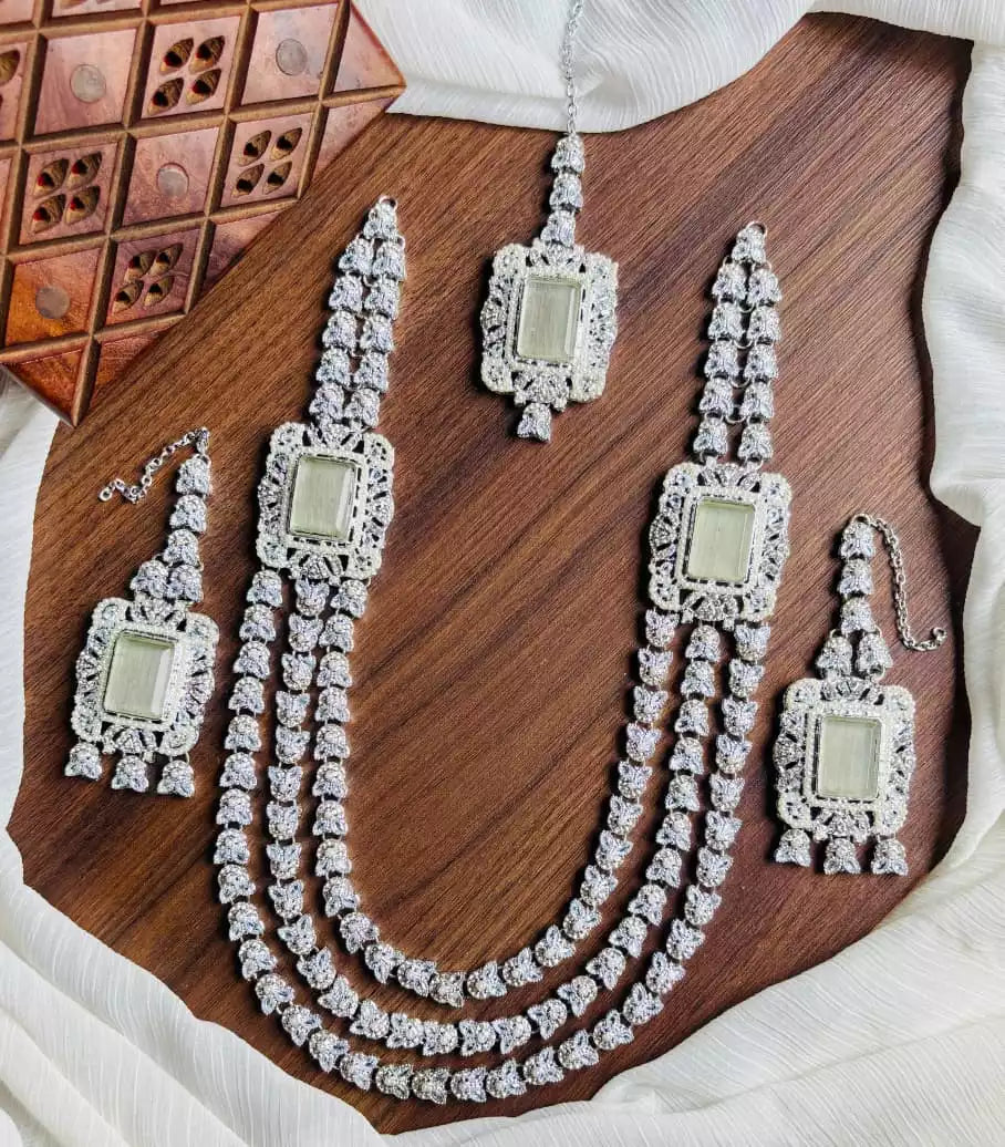 3 layer zircon maala set