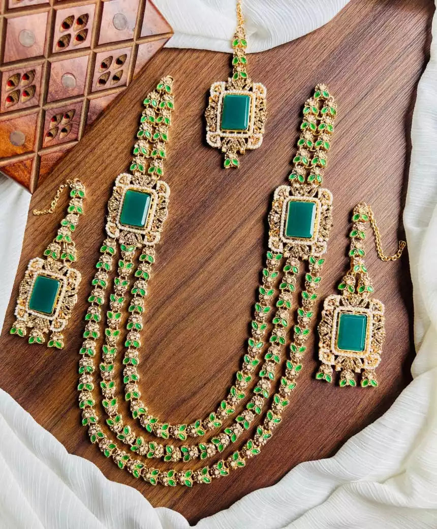 3 layer zircon maala set