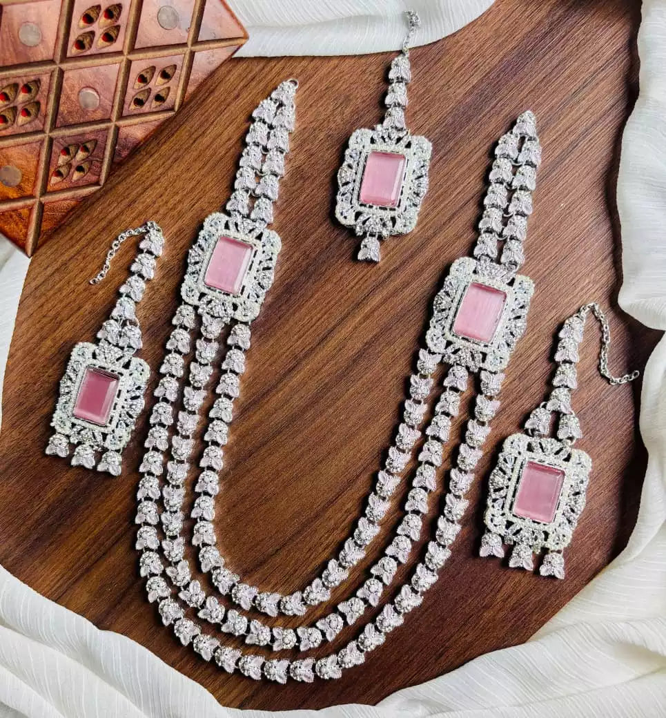 3 layer zircon maala set