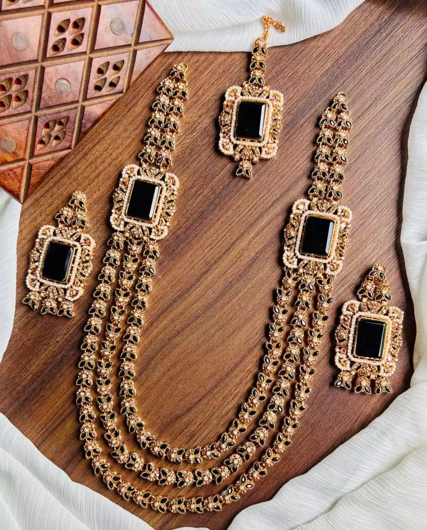 3 layer zircon maala set