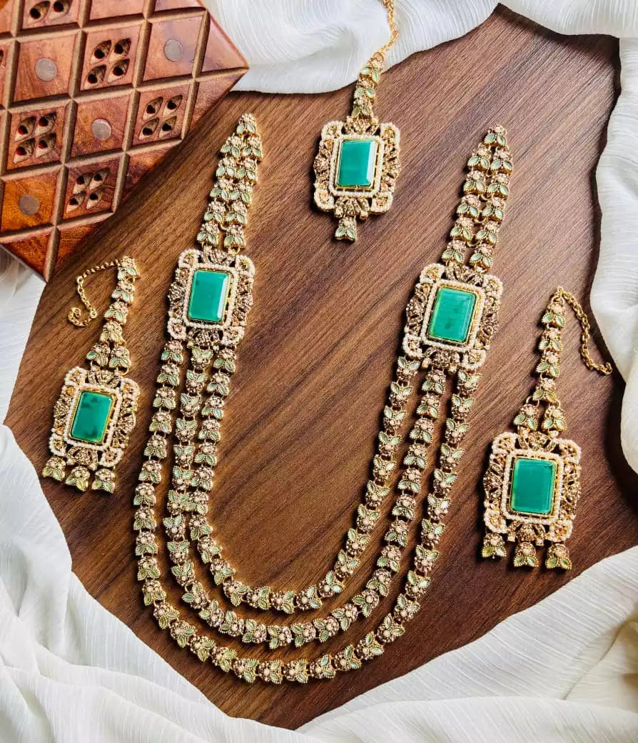 3 layer zircon maala set