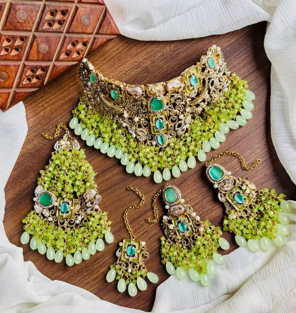 Handmade designer bridal set