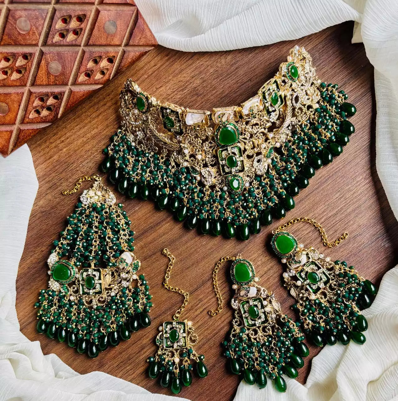 Handmade designer bridal set