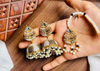 Designer earrings with teeka