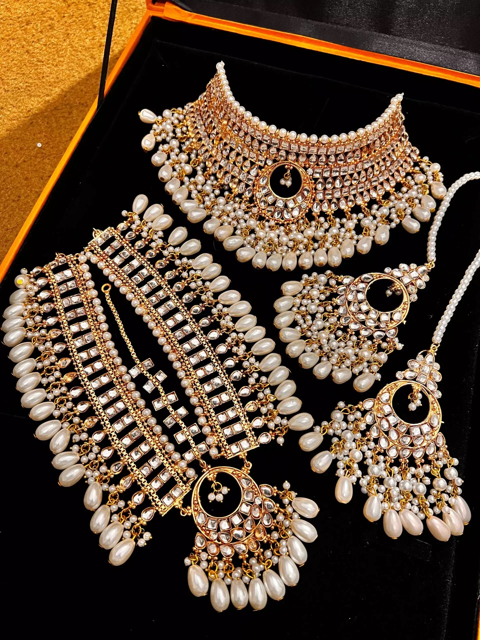 Kundan bridal set with maatha patti