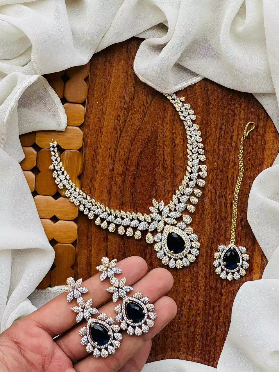 American diamond necklace set