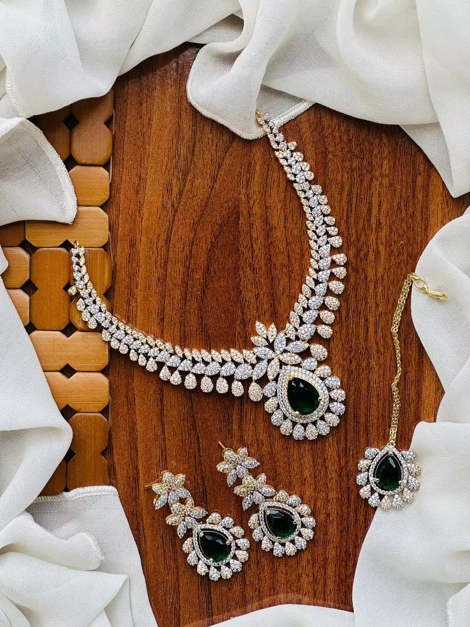 American diamond necklace set