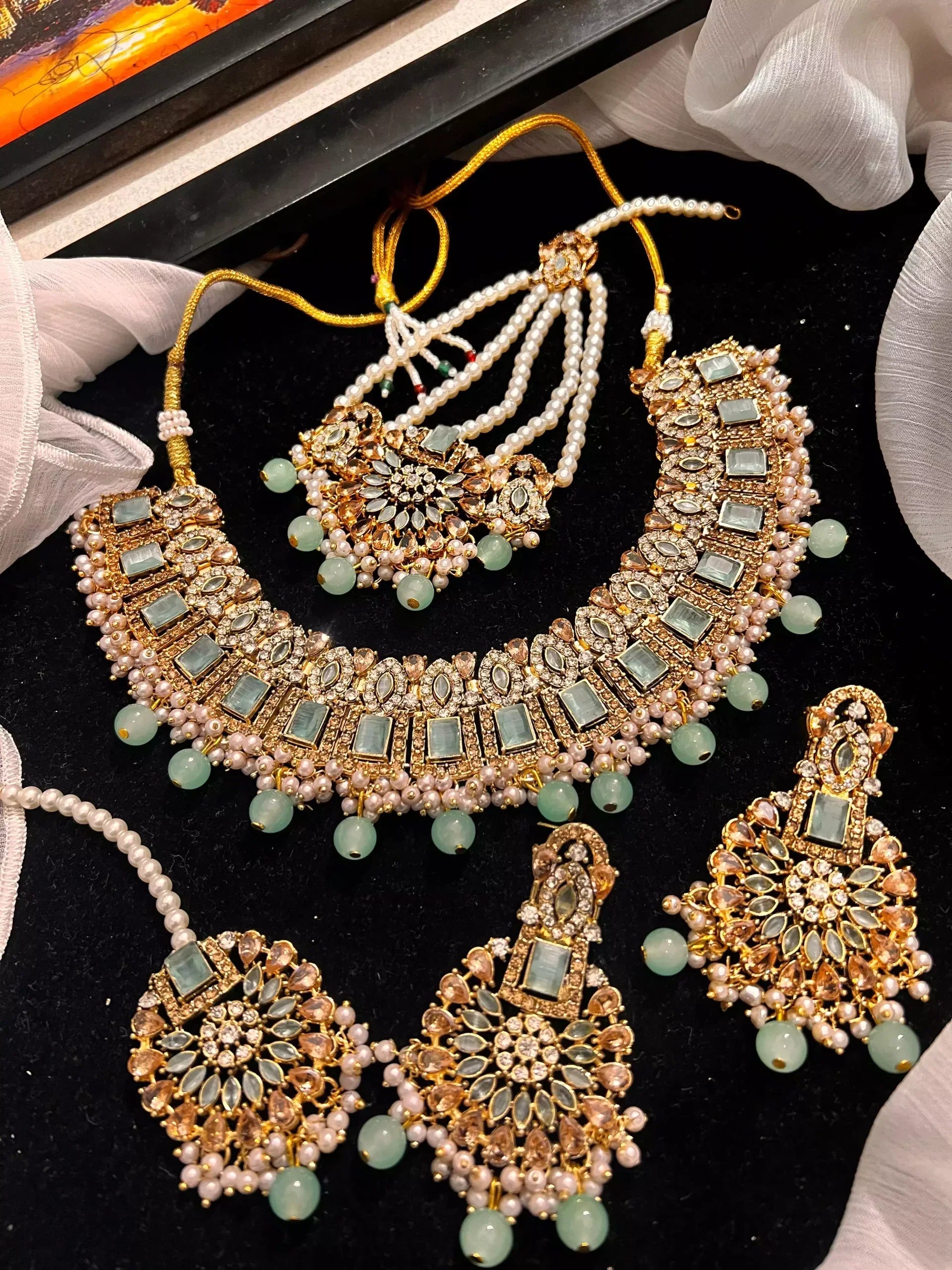 Zircon bridal set