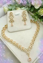 Indian zircon necklace set