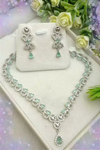 Indian zircon necklace set
