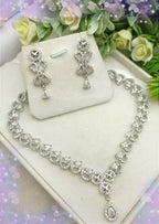 Indian zircon necklace set