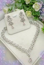 Indian zircon necklace set