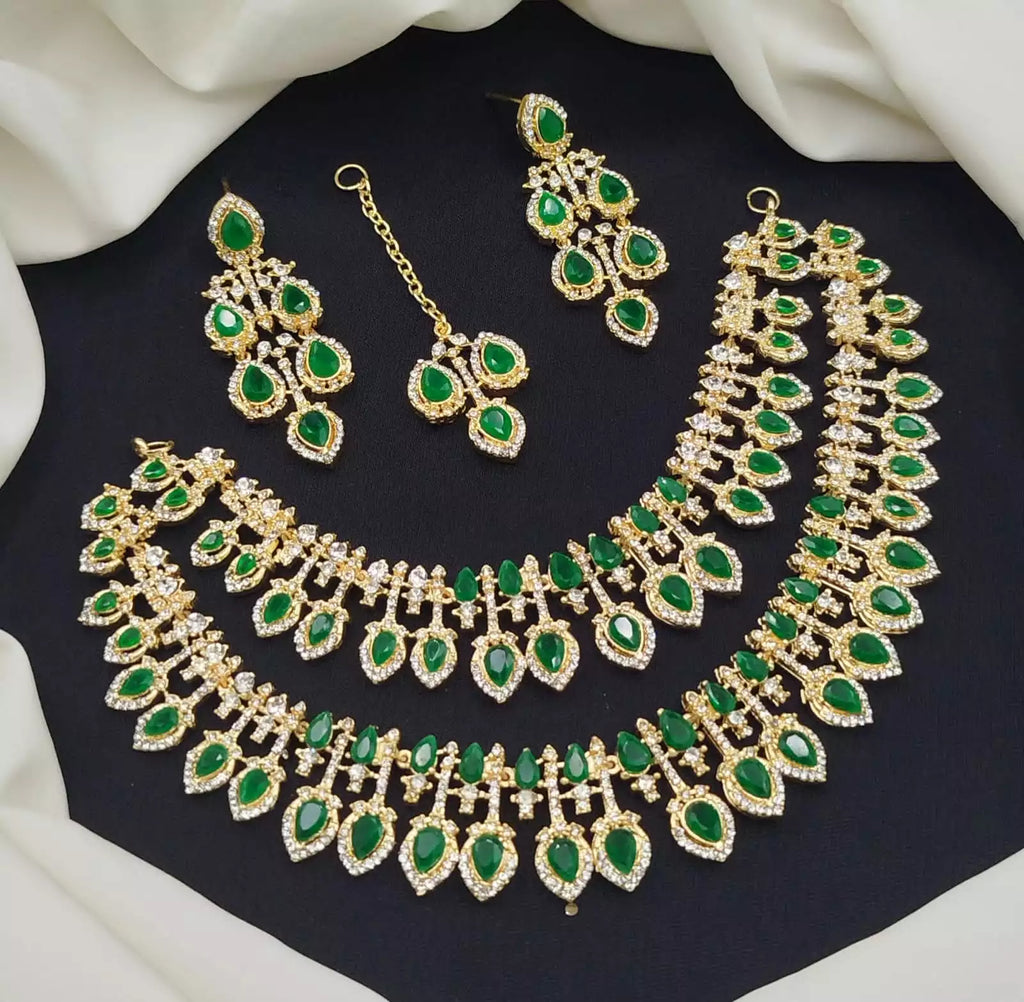 Zircon double layer bridal set