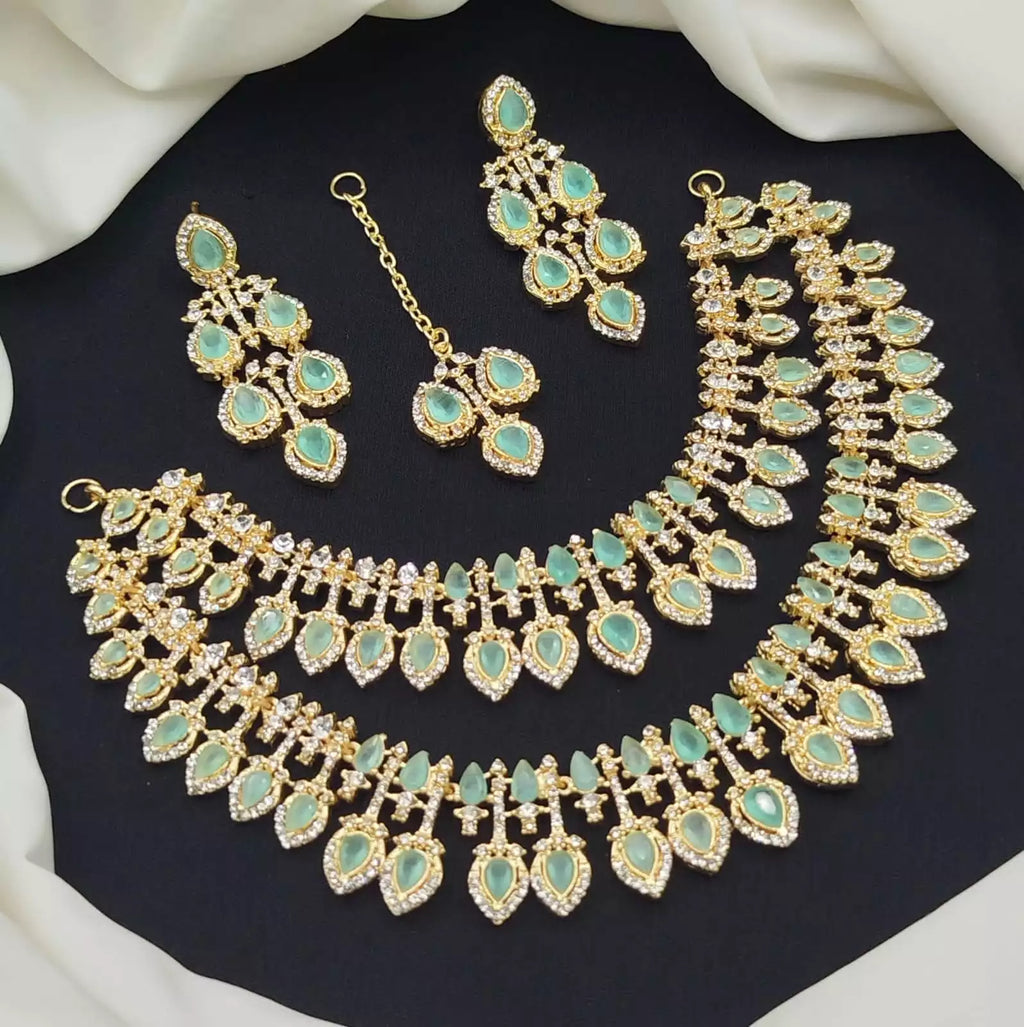 Zircon double layer bridal set