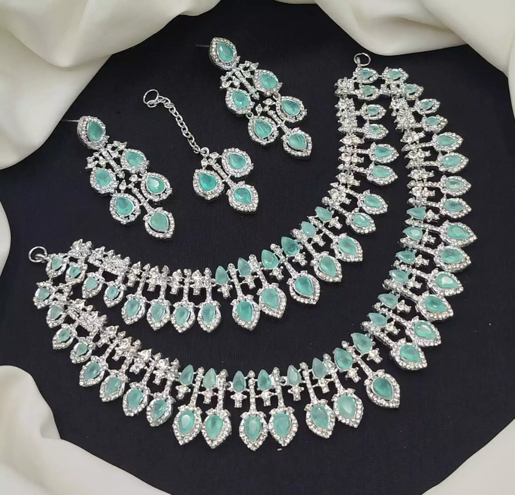Zircon double layer bridal set