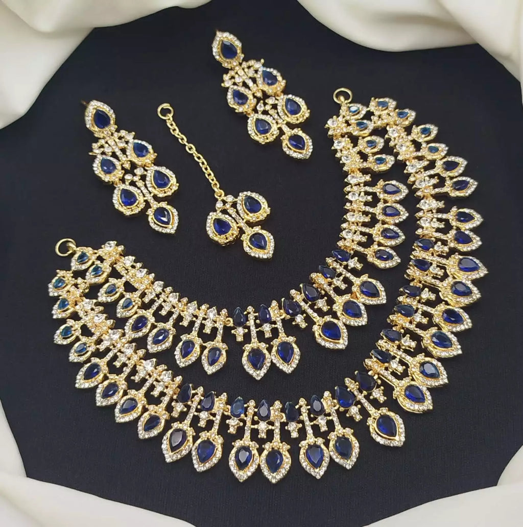 Zircon double layer bridal set